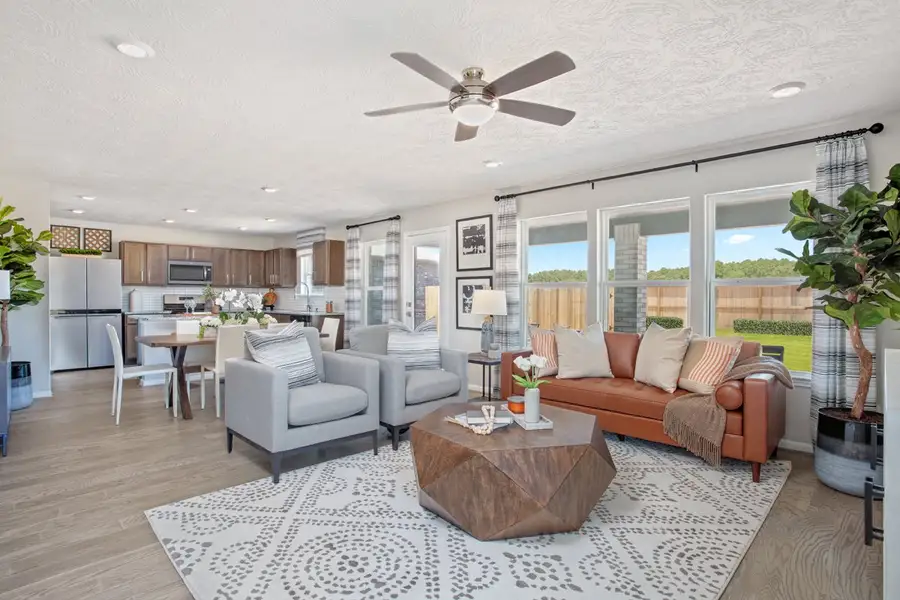Furnished interior view inside a new home in Vida Costera, Texas City (Image 2). Furnished interior view inside a new home in Vida Costera, Texas City (Image 2).