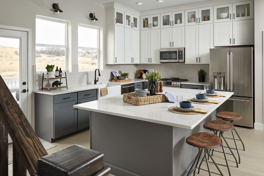 Furnished interior view inside a new home in Trailside at Cottonwood Creek, Colorado Springs (Image 8).