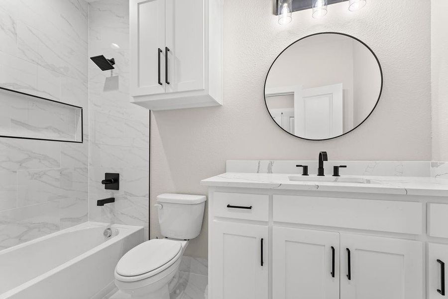 Furnished interior view inside a new home in , Dallas (Image 8).