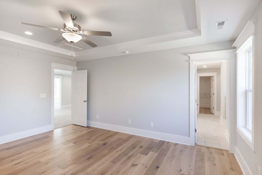Representative unfurnished interior of a home built from the Austin by Caviness & Cates Communities in Bartlett Manor, Youngsville (Image 150).
