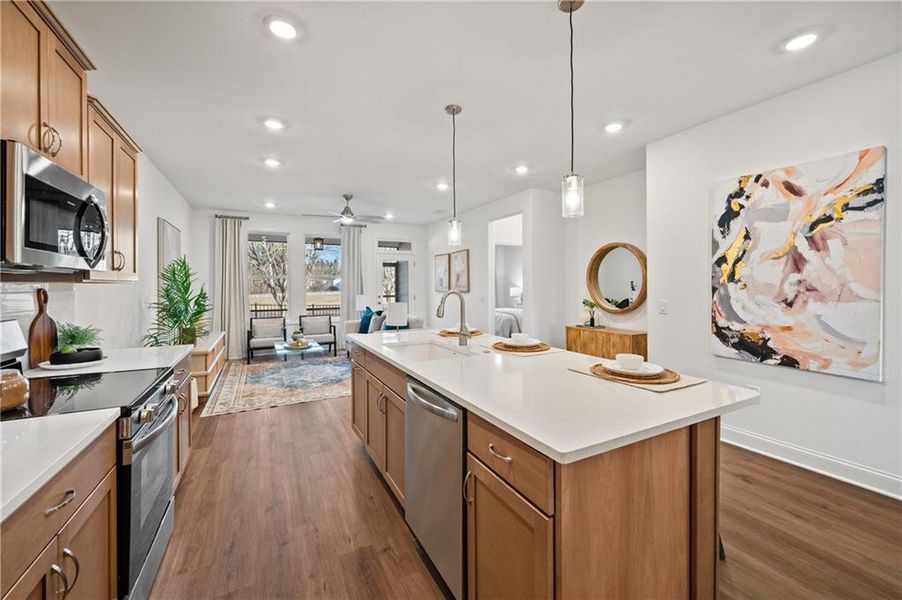 Furnished interior view inside a new home in , Cartersville (Image 10).