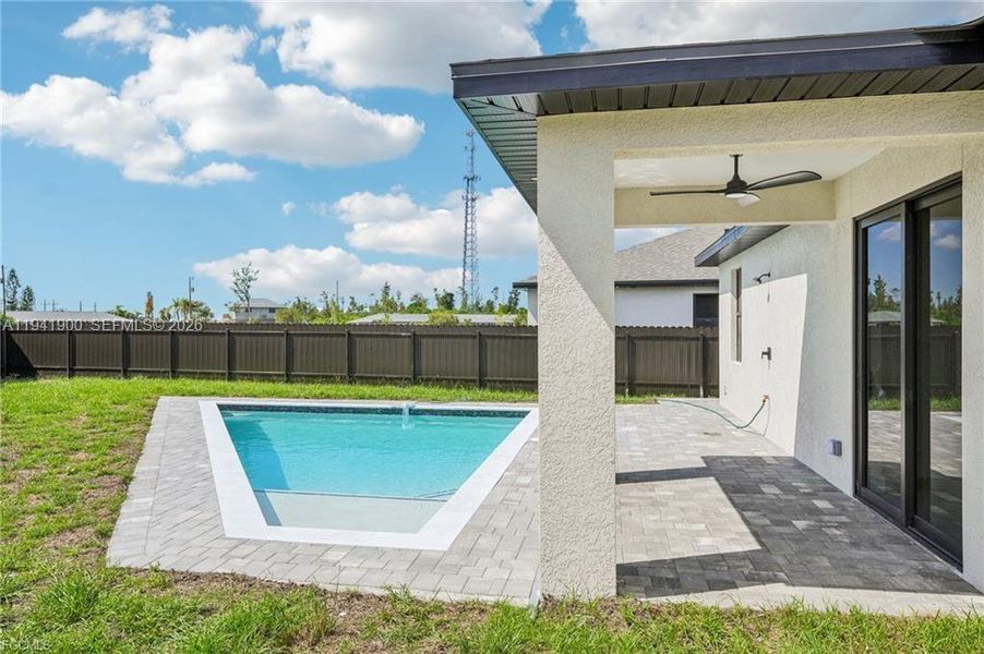 Exterior details and patio area of a home in , Cape Coral (Image 28).