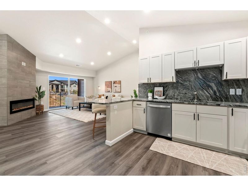 Furnished interior view inside a new home in , Denver (Image 8).