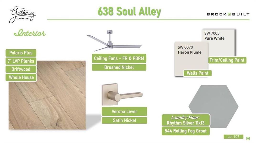 Sample of building materials used in homes in , Alpharetta (Image 6).