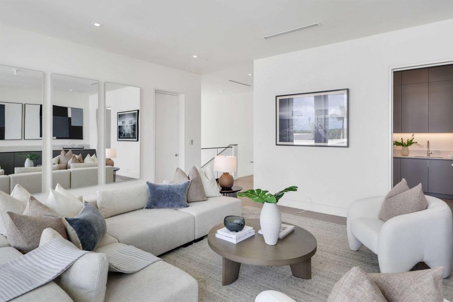 Furnished interior view inside a new home in , Palm Beach Gardens (Image 39).