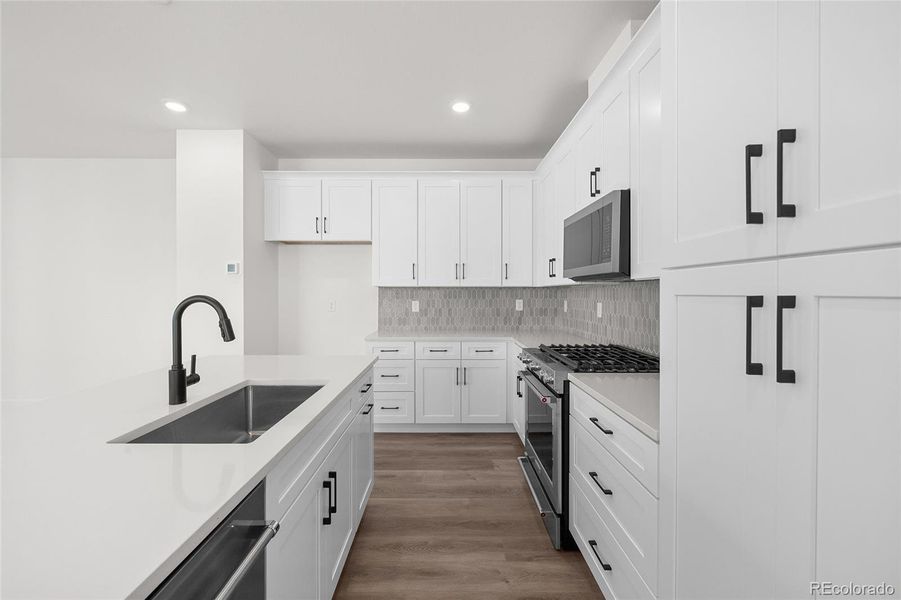 Furnished interior view inside a new home in Duet at Sterling Ranch, Littleton (Image 14).