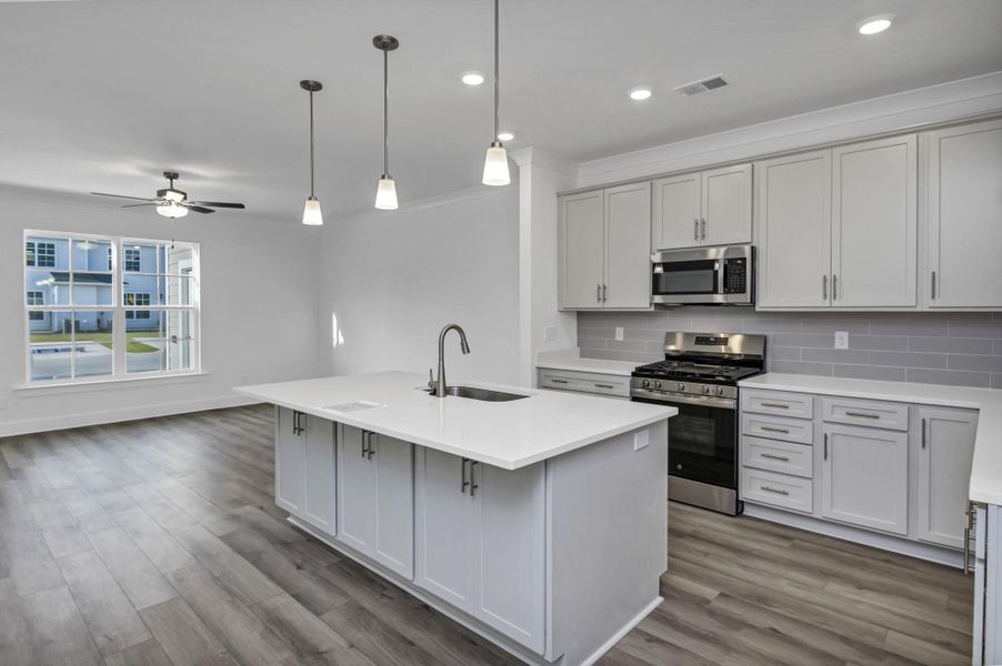 Furnished interior view inside a new home in Lake Carolina Townhomes, Columbia (Image 6).