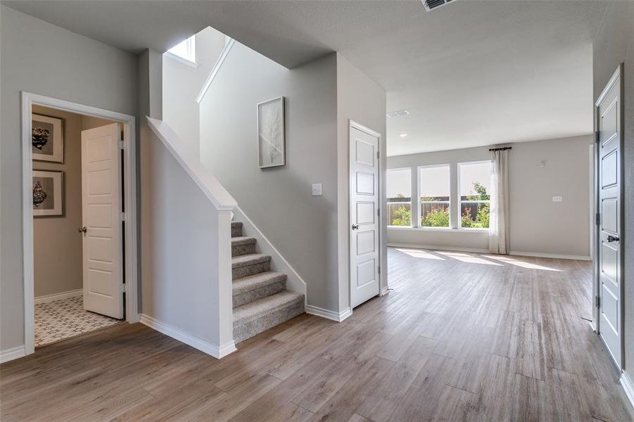 Spacious, unfurnished interior of a new home in The Preserve, Justin (Image 24).