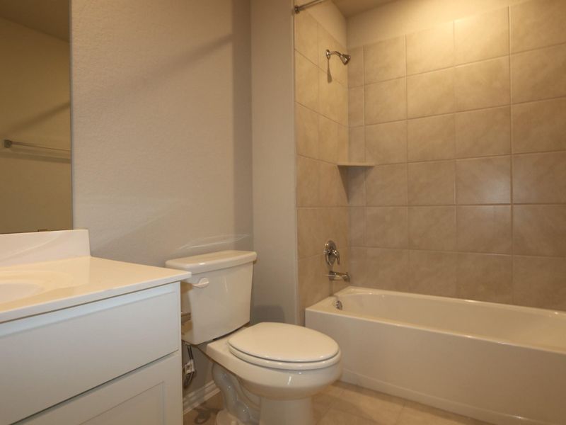 Furnished interior view inside a new home in Cascades at Onion Creek, Austin (Image 9). Furnished interior view inside a new home in Cascades at Onion Creek, Austin (Image 9).