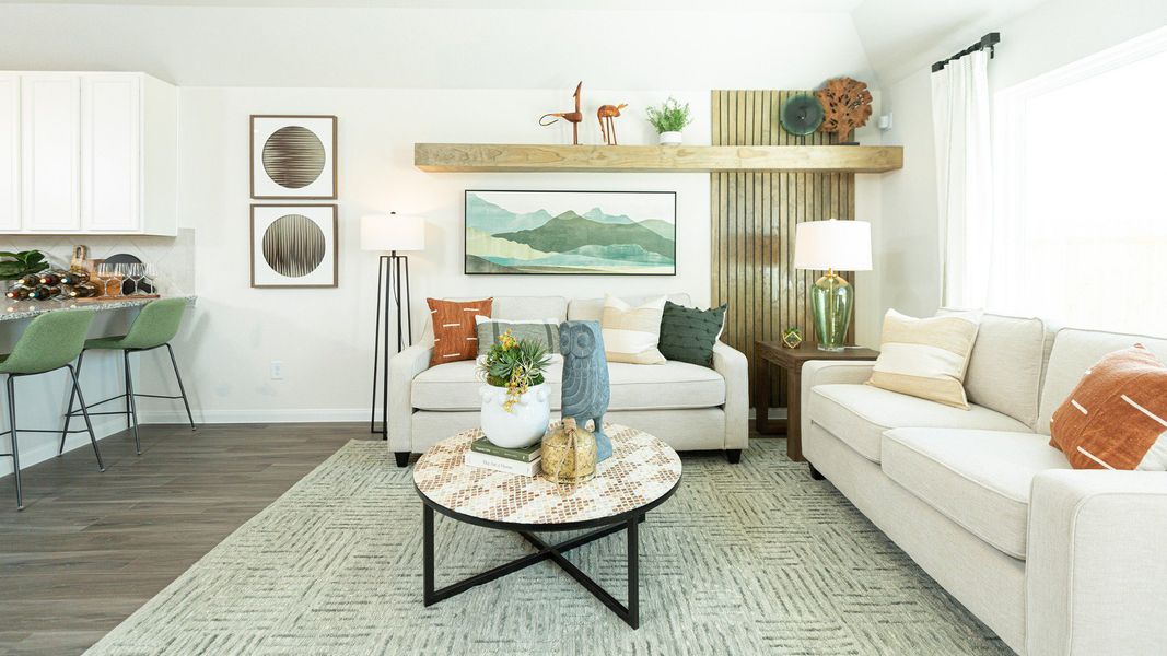 Representative furnished interior of a home built from the The Ravenna by Legend Homes in Granger Pines, Conroe (Image 6).