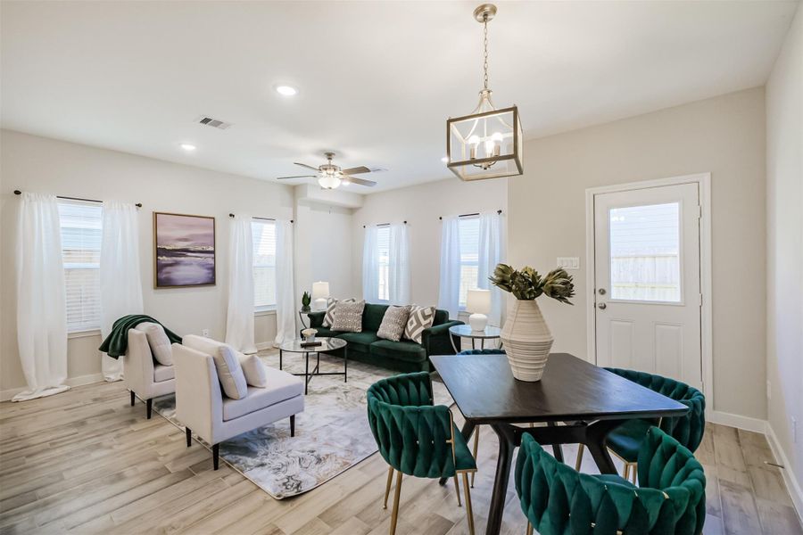 Photos are sample images from a previously built home with the same floor plan. Finishes and fixtures in the current home have been upgraded and may vary.