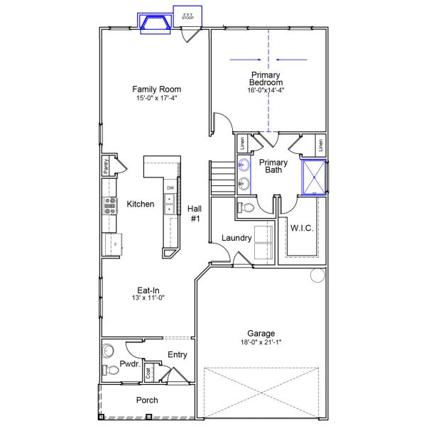 2D floor plan layout of this home in Ellington, Elgin, SC (Image 5).