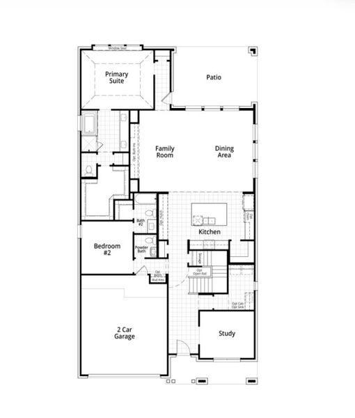 2D floor plan layout of this home in Landmark, Denton, TX (Image 3). 2D floor plan layout of this home in Landmark, Denton, TX (Image 3).