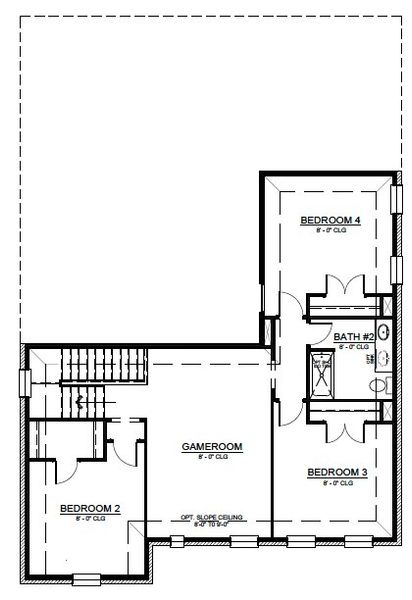 2D floor plan layout for the Wheeler by Cambridge Homes in Ribbonwood, Aubrey, TX (Image 5). 2D floor plan layout for the Wheeler by Cambridge Homes in Ribbonwood, Aubrey, TX (Image 5).