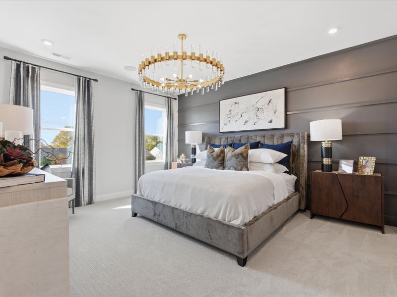 Furnished interior view inside a new home in Ross Farms, Charlotte (Image 24).