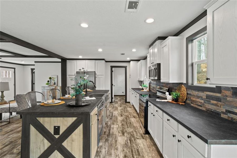 Furnished interior view inside a new home in , Waleska (Image 12). Furnished interior view inside a new home in , Waleska (Image 12).