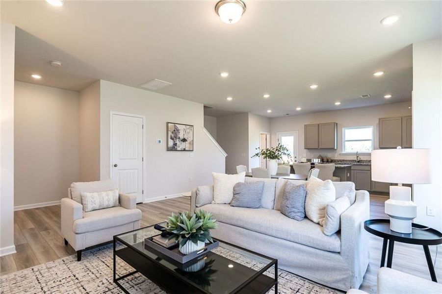 Furnished interior view inside a new home in The Andros, Dalton (Image 5).