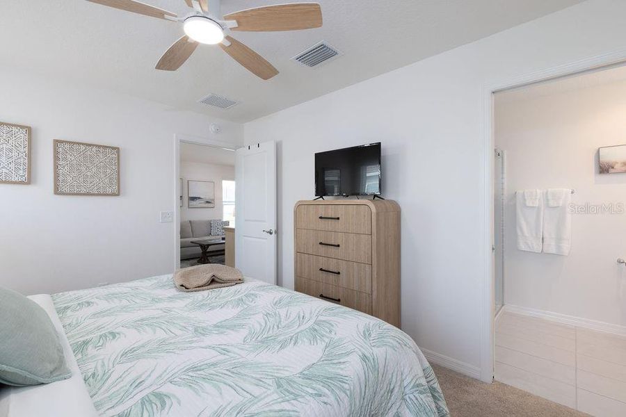 Furnished interior view inside a new home in , The Villages (Image 18).