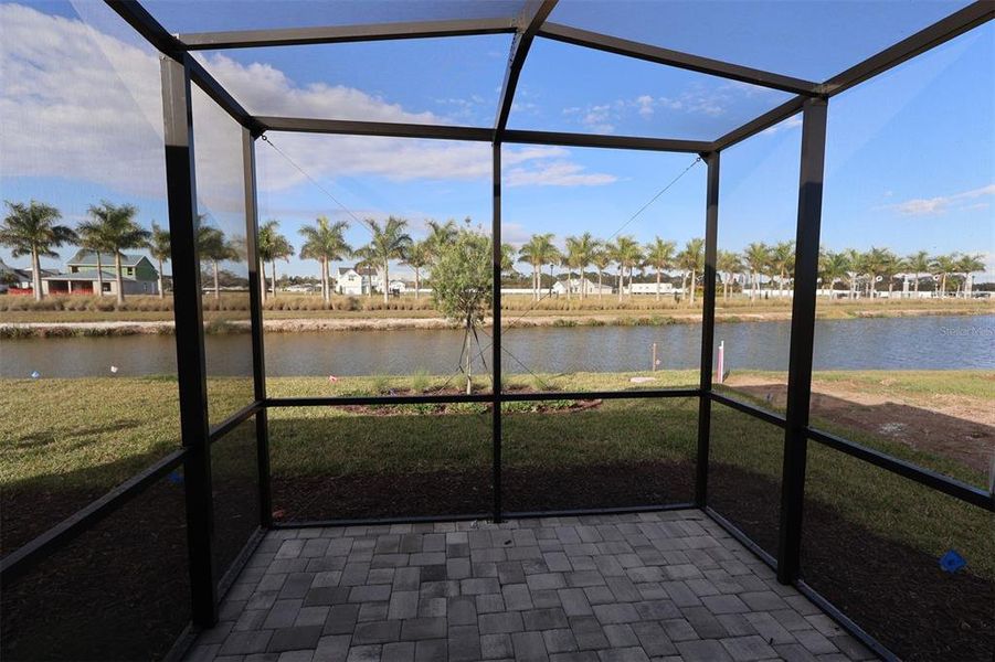 Exterior details and patio area of a home in Gracewater at Sarasota, Sarasota (Image 9).