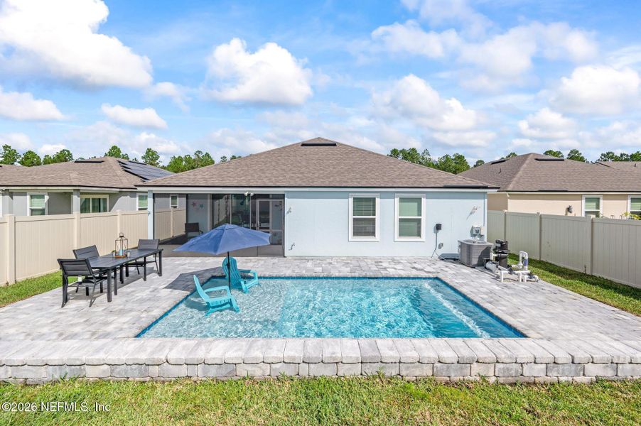 Exterior details and patio area of a home in Dorado at Entrada, St. Augustine (Image 32).