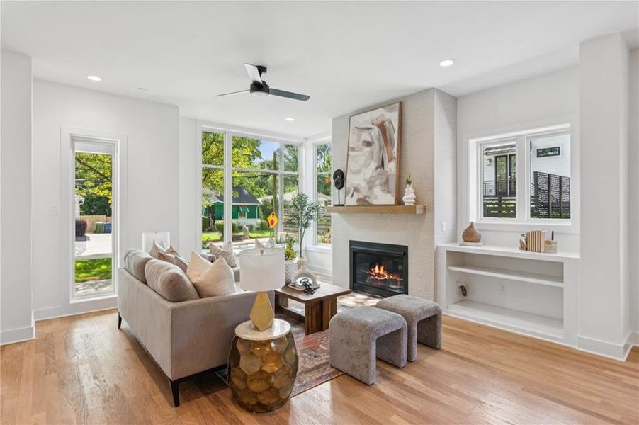 Furnished interior view inside a new home in , Atlanta (Image 7). Furnished interior view inside a new home in , Atlanta (Image 7).