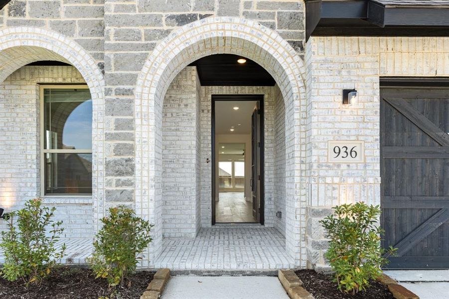 Front exterior of a new home in Homestead at Daniel Farms Phase 2, DeSoto, TX, highlighting curb appeal (Image 1). Front exterior of a new home in Homestead at Daniel Farms Phase 2, DeSoto, TX, highlighting curb appeal (Image 1).