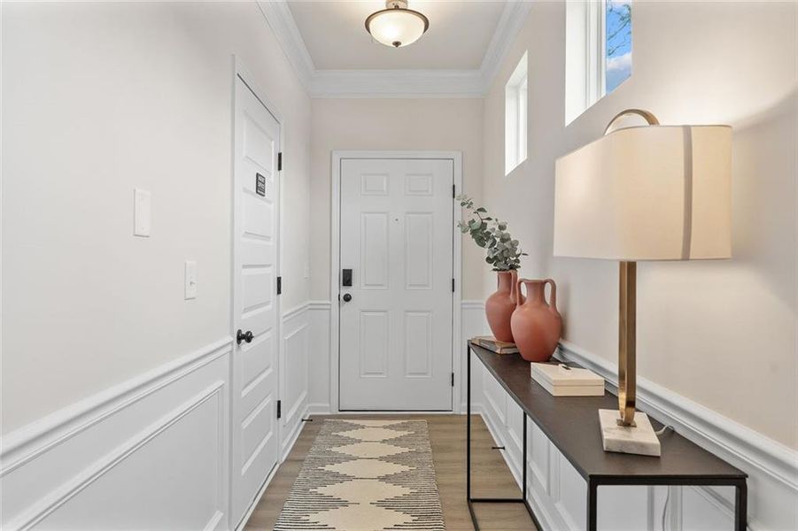Furnished interior view inside a new home in Trinity Station, Auburn (Image 4).