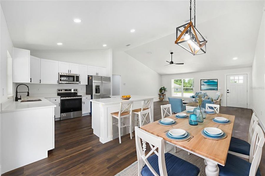 Furnished interior view inside a new home in , Ocala (Image 5). Furnished interior view inside a new home in , Ocala (Image 5).