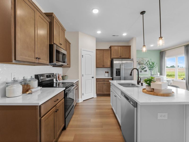 Representative furnished interior of a home built from the The Daphne F by Davidson Homes LLC in Waverly Estates, Josephine (Image 8). Representative furnished interior of a home built from the The Daphne F by Davidson Homes LLC in Waverly Estates, Josephine (Image 8).