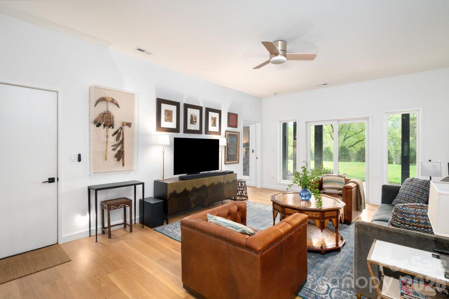 Den/living space on lower level.