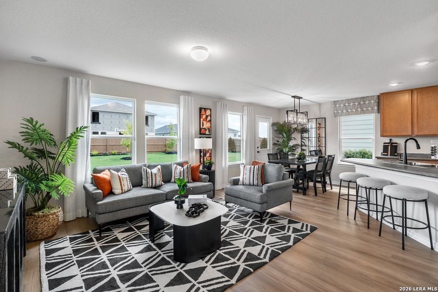 Furnished interior view inside a new home in Preserve at Culebra - Villa Collection, San Antonio (Image 5).