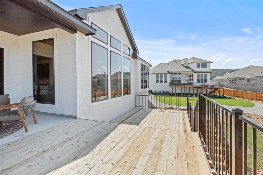 Exterior details and patio area of a home in Sweetwater, Austin (Image 20).