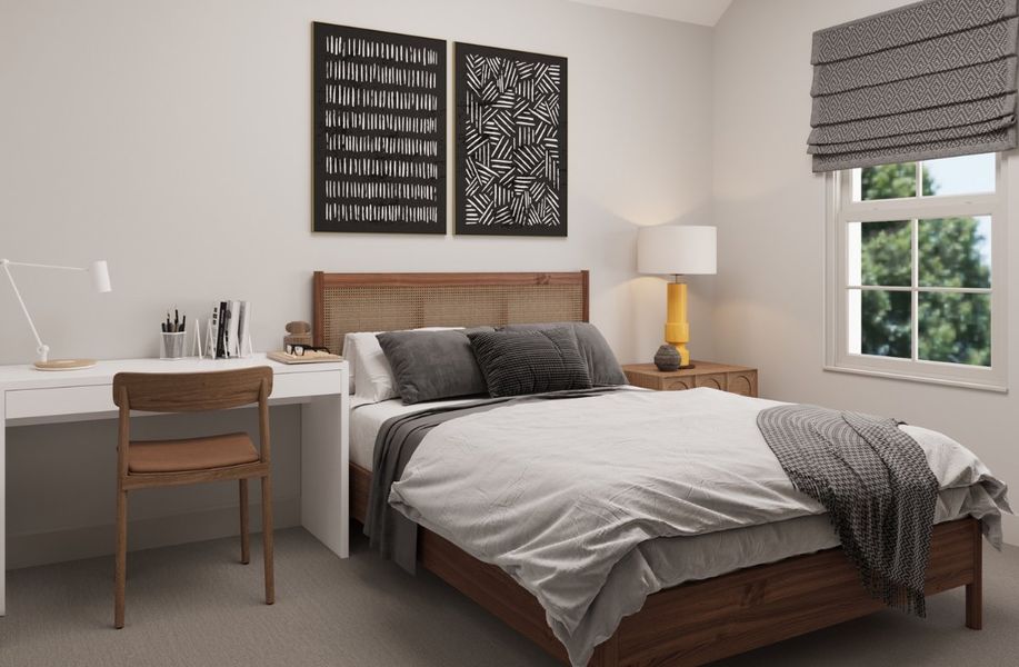 Representative furnished interior of a home built from the Northcliffe by Beazer Homes in Heath Golf and Yacht Club, Heath (Image 10).