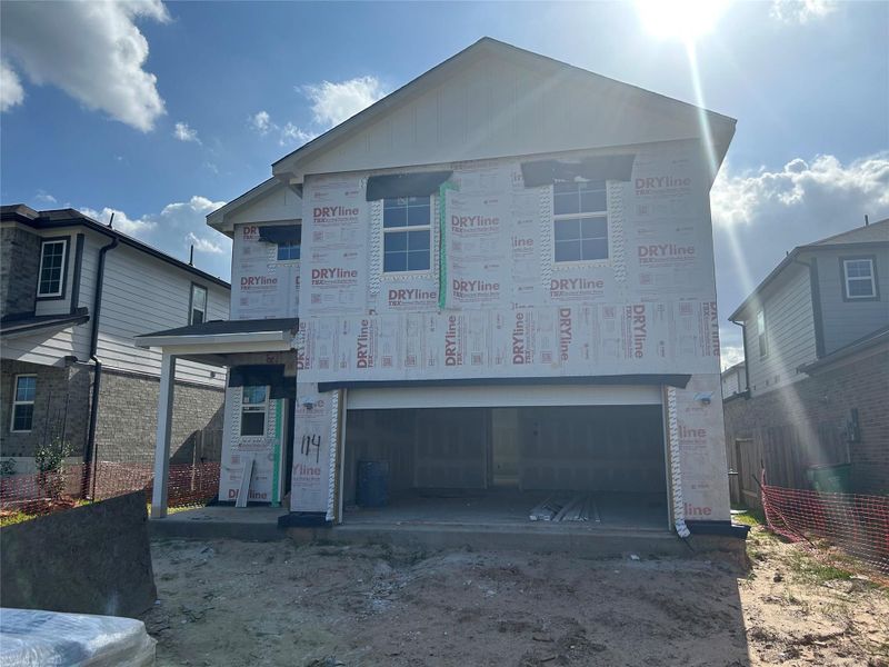 In-progress construction of a new home in Lakes at Black Oak, Magnolia, TX (Image 4).