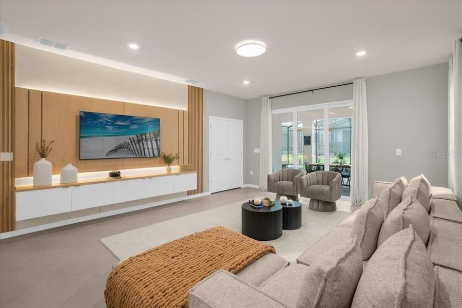 Furnished interior view inside a new home in , Clermont (Image 30).