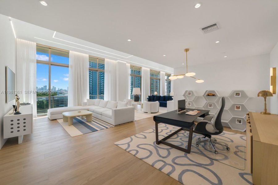 Furnished interior view inside a new home in , Miami (Image 7).