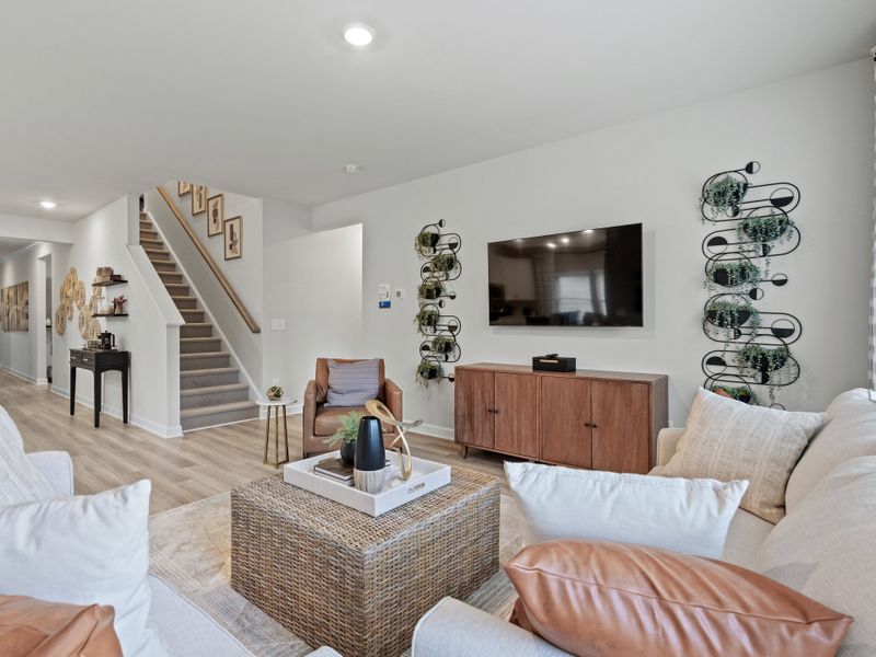 Furnished interior view inside a new home in Waterside - Coastline Series, Longs (Image 4).