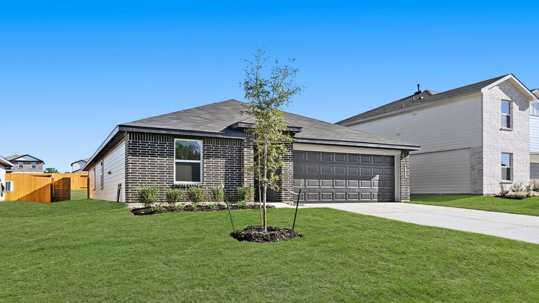 Representative exterior photo of a completed home built from the Carson by D.R. Horton in Lexington Heights, Willis, TX (Image 16).
