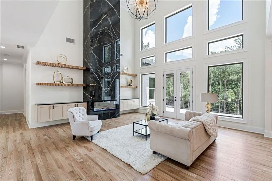 Furnished interior view inside a new home in , Buford (Image 15).