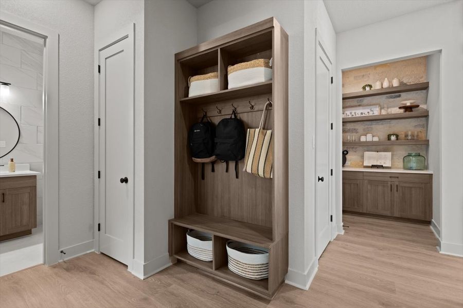 Furnished interior view inside a new home in Lariat, Liberty Hill (Image 11).