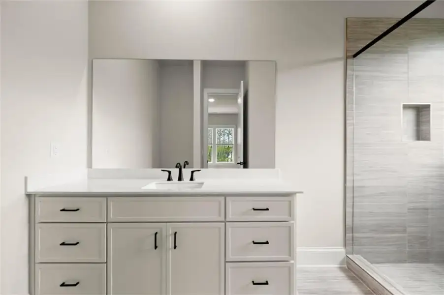 Furnished interior view inside a new home in , Flowery Branch (Image 21).