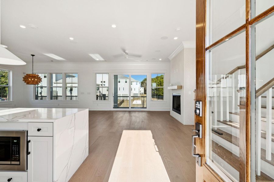 Furnished interior view inside a new home in Overlook at Copahee Sound, Awendaw (Image 48).