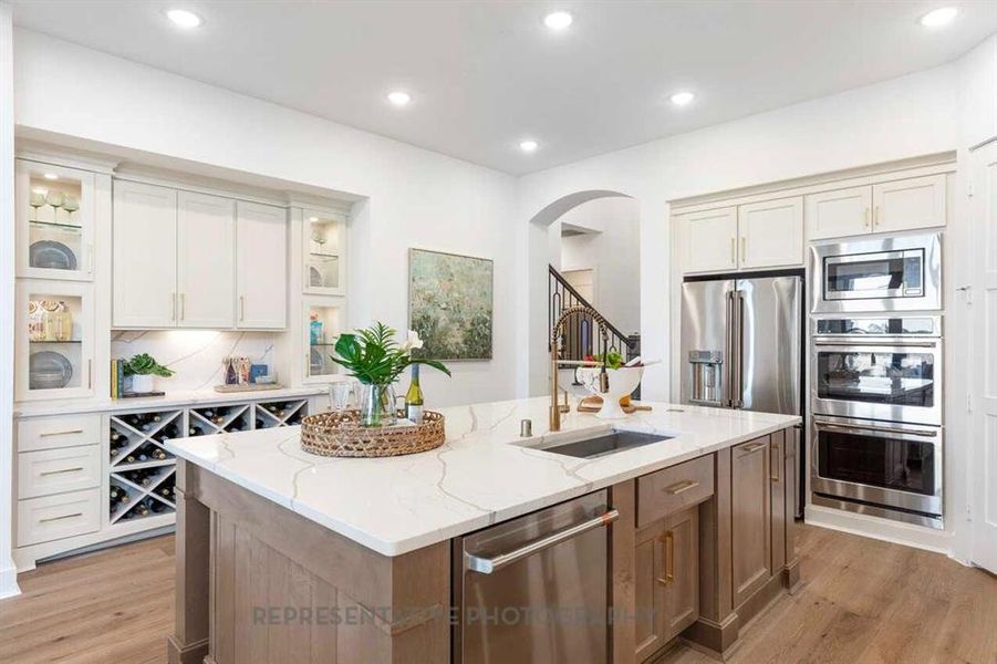 Furnished interior view inside a new home in Star Trail, Prosper (Image 6).