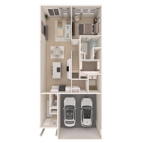 2D floor plan layout for the Seaview by K. Hovnanian® Homes in Heath Golf & Yacht Villas, Heath, TX (Image 4). 2D floor plan layout for the Seaview by K. Hovnanian® Homes in Heath Golf & Yacht Villas, Heath, TX (Image 4).