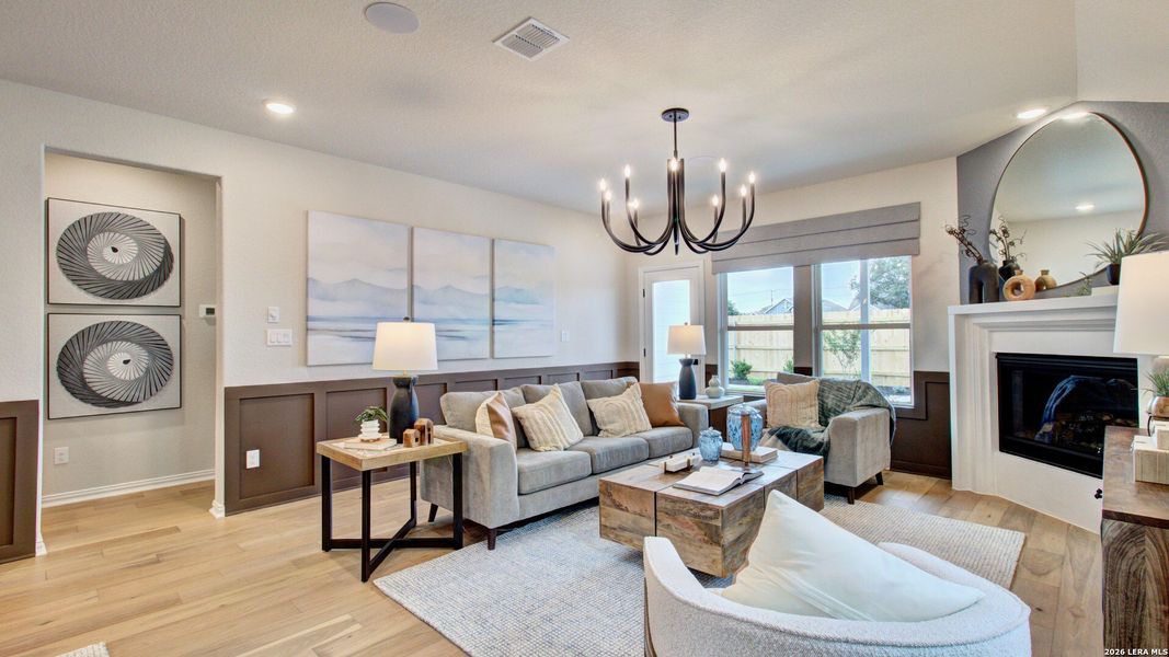 Furnished interior view inside a new home in Prominence, San Antonio (Image 8).