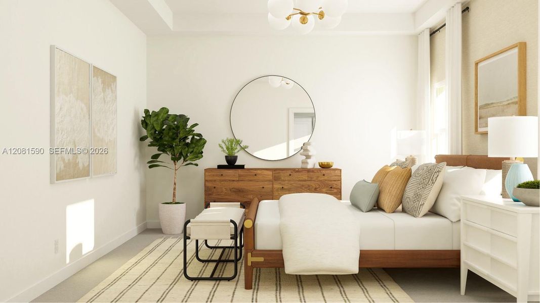 Furnished interior view inside a new home in Altamira, Homestead (Image 9).