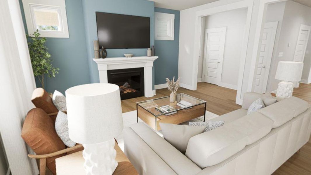 Furnished interior view inside a new home in Wendell Falls, Wendell (Image 8).