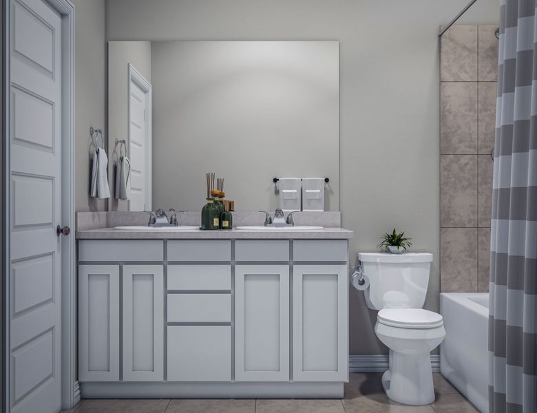 Representative furnished interior of a home built from the Blanco by Tri Pointe Homes in Mason Woods, Cypress (Image 16).