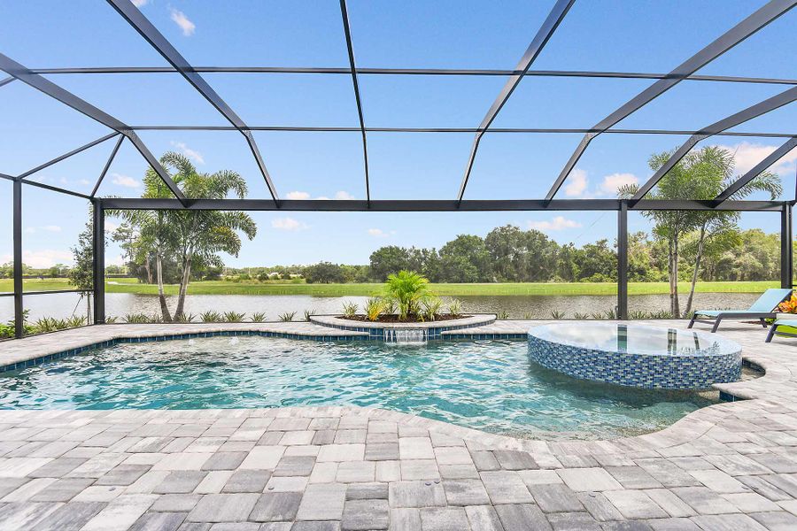 Exterior details and patio area of a home in Grand Palm, Venice (Image 23).