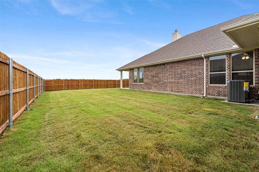 View of fenced backyard View of fenced backyard